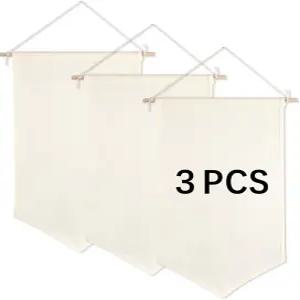 3 PCS 캔버스 배너 벽걸이 브로치 주얼리 보관 케이스 스탠드 에나멜 핀 디스플레이 승화 빈 홀더 귀걸이