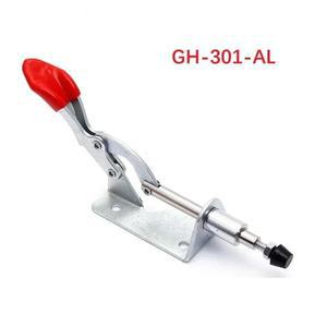 90Kg 미끄럼 방지 수직 토글 클램프 GH-301-AL 퀵 릴리스 수평 목공 클립 핸드 클램핑 도구