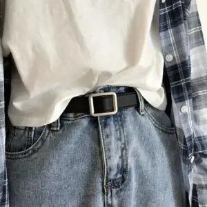 키밍 캐주얼 코디 벨트 가죽 남성여성 청바지 허리띠 가죽벨트 버클 위빙 꽈배기 밴딩