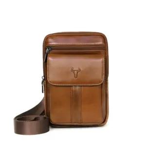 남자 세련된 패션 가죽 미니 보조 크로스백 가방 선물 남성미니가방 남성크로스백