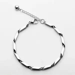 써지컬스틸 트위스트 대나무체인 팔찌 체인팔찌 써지컬스틸 팔찌체인 남자팔찌