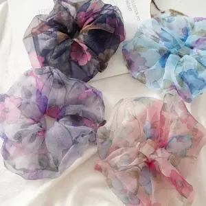 시스루 곱창머리끈 곱창밴드 스크런치 머리끈 곱창끈 곱창밴드 올림머리 머리고무줄