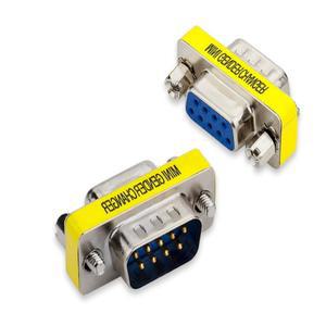 DB9 9Pin 남성-남성/여성-여성/남성-여성 미니 소형 성별 체인저 어댑터 RS232 직렬 플매트 카펫 러그 Com