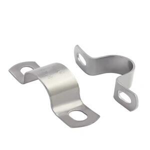 5Pcs 두꺼운 304 스테인레스 스틸 배관 안장 클립 브래킷 클램프 말 카드 단일 고정 파이프 승마 M8-M60