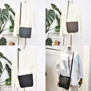 퀼팅 누빔 패브릭크로스백 천가방 지퍼 누빔 핸드백 천가방 원단가방 패브릭가방