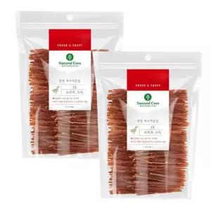 네츄럴코어 오리소프트스틱 180g x2개 천연간식