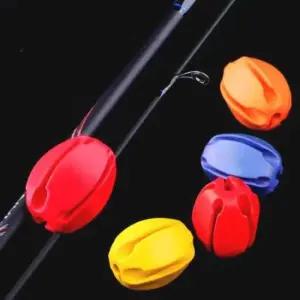 낚시장비 로드볼 낚시대 고정 에그볼 실리콘 보호 클립 홀더