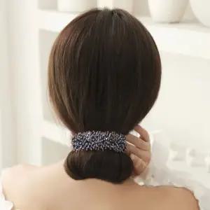 큐빅 와이어 머리끈 올림 머리밴드 1+1 헤어밴드 와이어머리끈 올림머리끈 올림머리핀