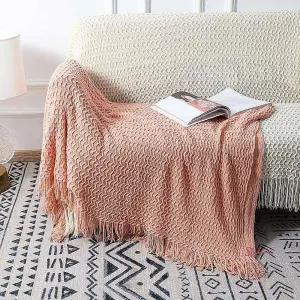 사계절 소파 담요 블랭킷 테슬 니트 이불 거실 차박uvw253