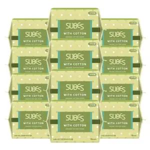 슈베스 위드코튼 유기농 순면커버 생리대 팬티라이너롱 18P x12팩