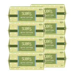 슈베스 위드코튼 유기농 순면커버 생리대 오버나이트 8P x8팩