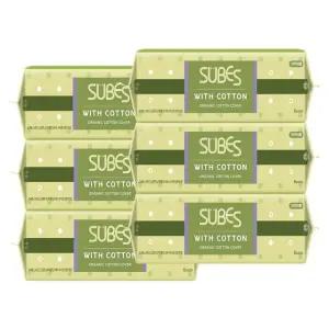 슈베스 위드코튼 유기농 순면커버 생리대 슈퍼롱오버나이트 6P x6팩