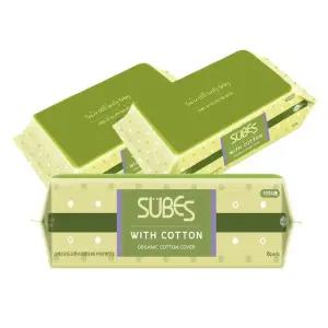 슈베스 위드코튼 유기농 순면커버 생리대 슈퍼롱오버나이트 6P x3팩