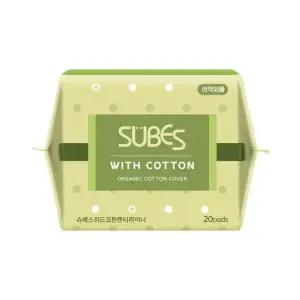 슈베스 위드코튼 유기농 순면커버 생리대 팬티라이너 20P x1팩