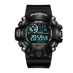 스포츠 조깅 외출 생활 방수 남성 디지털 전자 시계 스포츠시계 LED시계 입대준비물