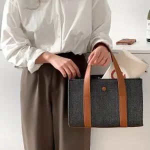 데일리백 캔버스백 스퀘어가방 크로스백 보부상가방 여성토드백 여성토트백 피크닉가방