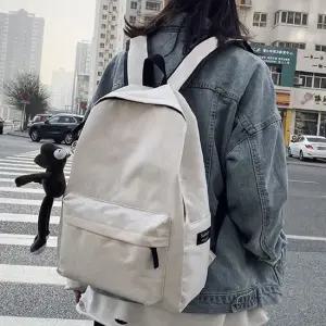 남자 여자 대학생 가벼운 책가방 베이직 디자인 백팩 캐주얼백팩 여행용백팩