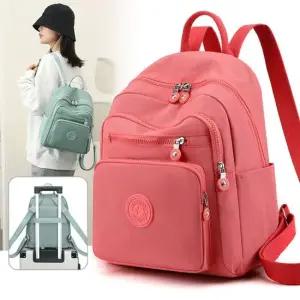 대학생 여 멀티 여행 캐리어결합 가벼운 패브릭백팩 학생백팩 신학기가방 캐주얼백팩