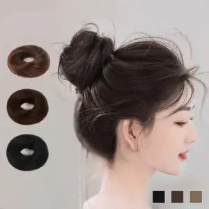 생머리 똥머리 밴드 1P 당고머리 부분 가발 머리끈 헤어끈 고무줄 머리고무줄