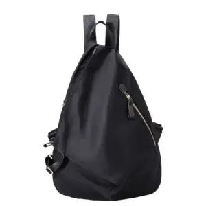 쿨샵 여성 블랙백팩 유니트 디자인 캐주얼 폴리백팩 여성백팩 여성가죽백팩