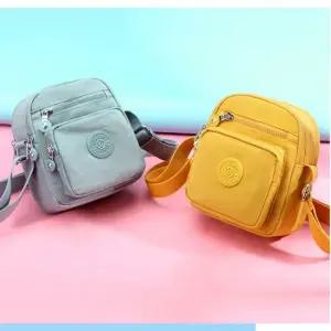 귀여운 2중 앞 포켓 멀티 레이어드 크로스백 가방 미니크로스백 캔버스백 빅크로스백