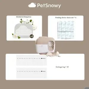 PetSnowy 고양이 화장실 액세서리 탈취제 정제 쓰레기 봉투 애완 동워터 자동 피더 건조제 전문 청소 용품