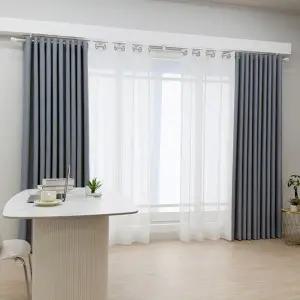 [지나송] 리플 암막커튼+볼로프+코디커튼+커튼봉 (중형)