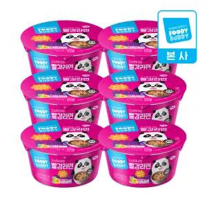 어린이용 푸디버디 빨강라면 컵 84g X 6개입