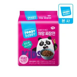 어린이용 푸디버디 까망짜장면 91g 4개