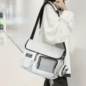 남녀공용 데일리 메쉬 포켓 메신저백 크로스백 가방 미니크로스백 캔버스백 빅크로스백