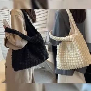 귀여운 여성 데일리 퀄팅 엠보 거품 구름 숄더백 가방 호보백 쇼퍼백 여성숄더백