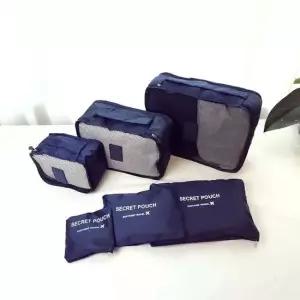 여행 캐리어 파우치 수납가방 6종세트 네이비