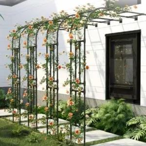 장미넝쿨 지지대 울타리 가든 덩굴 화단 프레임 테라스 하프