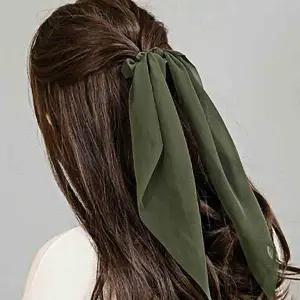 카키 리본곱창밴드 곱창헤어밴드 헤어악세사리