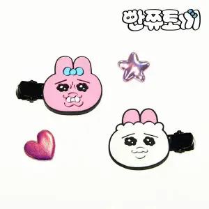 빤쮸토끼 헤어클립 2P 세트-빤쮸
