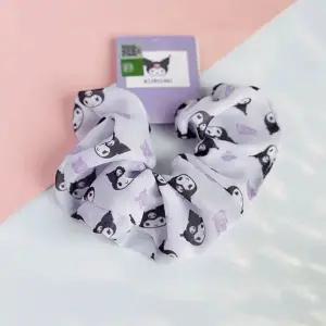 쿠로미 패턴 매쉬 곱창 머리끈