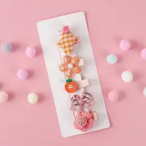 큐트 헤어핀 5종 세트 오렌지 캐롯