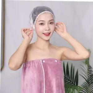 염색비닐캡 일회용 비닐 샤워캡 위생모자 헤어캡 100매 DD-10221