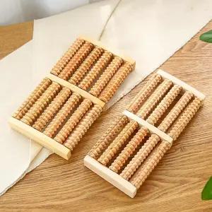 스트레칭 안마봉 종아리 나무 롤러 발바닥 마사지 다리