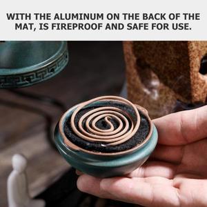 10개 내열 매트 버너 방화 검정 가정용 향로 패드 단열재