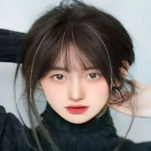 [콩심팥심]앞머리커버 탑포인트 자연스러운 부분가발 헤어