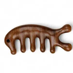 셀프 마사지 원목 두피괄사 괄사 승모근 바디 마사지