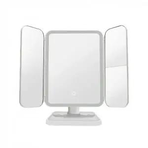 [콩심팥심]접이식 탁상 조명 LED 화장대 거울 입체 보정 회전 조