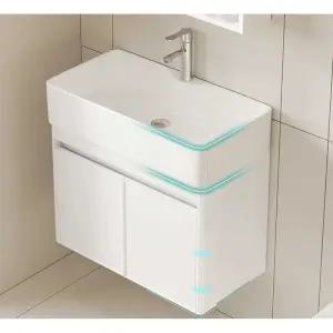 벽걸이 하부장 세면대 화이트