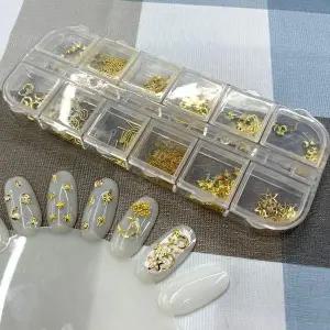 [골드스마일]레진아트 네일아트 꾸미기 파츠 세트 골드스타