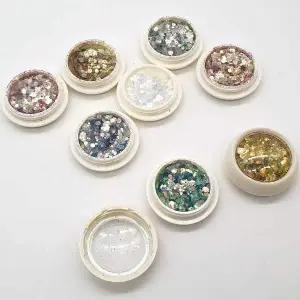 [골드스마일]네일아트재료 스팽글 네일글리터 8종 세트