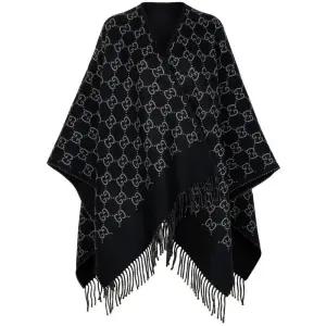 [명품] GG 자카드 울 블랙 여성 케이프 817831 3G200 1063
