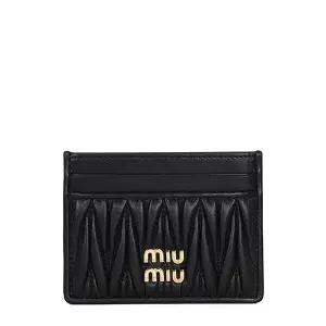 [명품] 26SS 마테라쎄 블랙 여성 카드지갑 5MC076 AFPP F0002