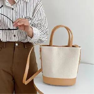 (이거찜)캔버스 버킷백 토트백 숄더백 크로스백