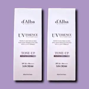 달바 선크림 톤업 유무기자차 워터풀 퍼플 썬크림 50ml 2개